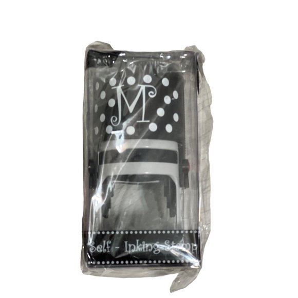 Mainstreet Collection self inking stamp monogram initial refill ink B F L M S T - Picture 14 of 15
